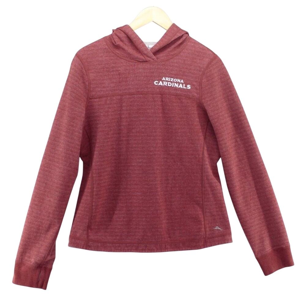 Tommy Bahama Arizona Cardinals Heathered Maroon Pullover Hoodie Sz M
